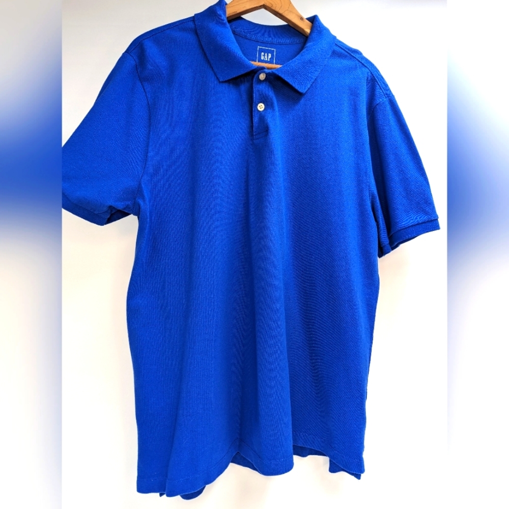 GAP Men's Polo in Admiral Blue Excellent Condition/washed but never worn SZ XL